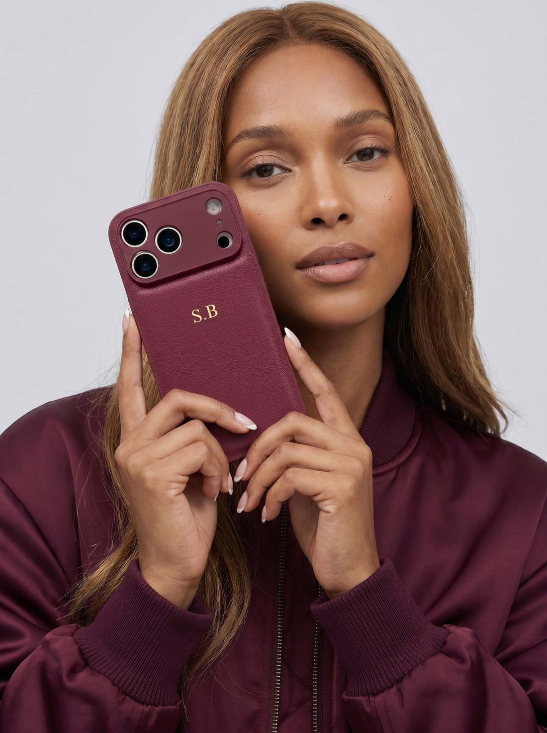 Wine Personalized Leather iPhone Case