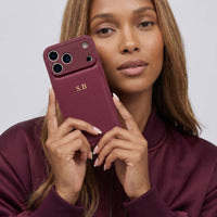Wine Personalized Leather iPhone Case