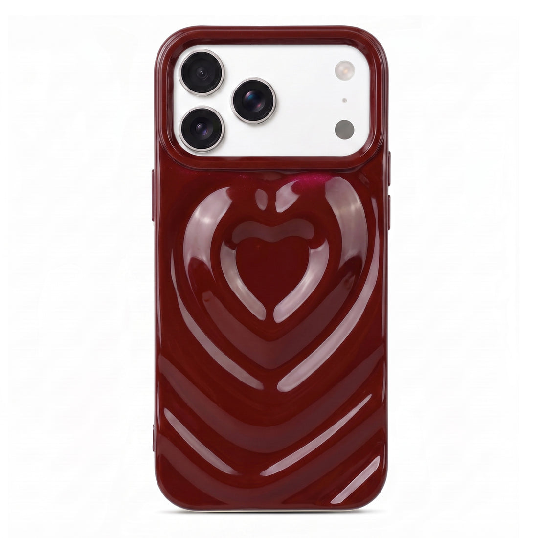 Wine 3D Heart Design iPhone Case