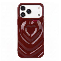 Wine 3D Heart Design iPhone Case