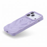 Purple 3D Heart Design iPhone Case