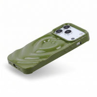 Green 3D Heart Design iPhone Case