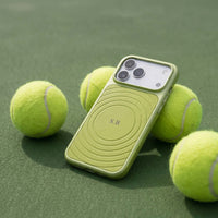 Green Personalized Magnetic iPhone Case With Leather
