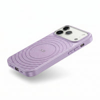 Purple Personalized Magnetic iPhone Case With Leather