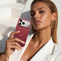 Wine Personalized Magnetic iPhone Case With Leather