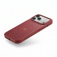 Wine Personalized Magnetic iPhone Case With Leather