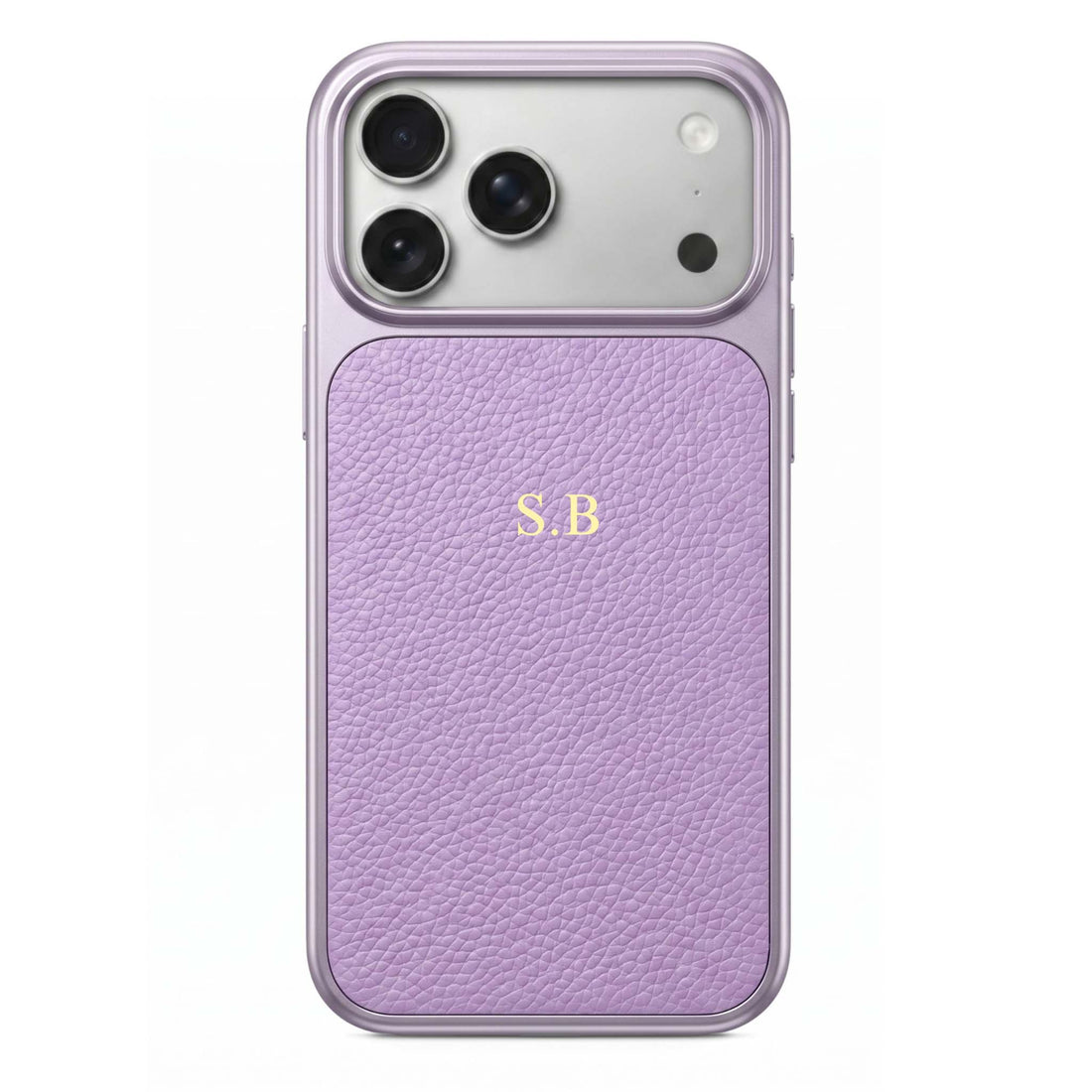 Purple Personalized iPhone Case With Leather