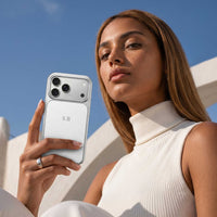 White Personalized iPhone Case With Leather