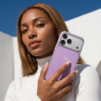 Purple Personalized iPhone Case With Leather