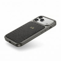 Black Personalized iPhone Case With Leather
