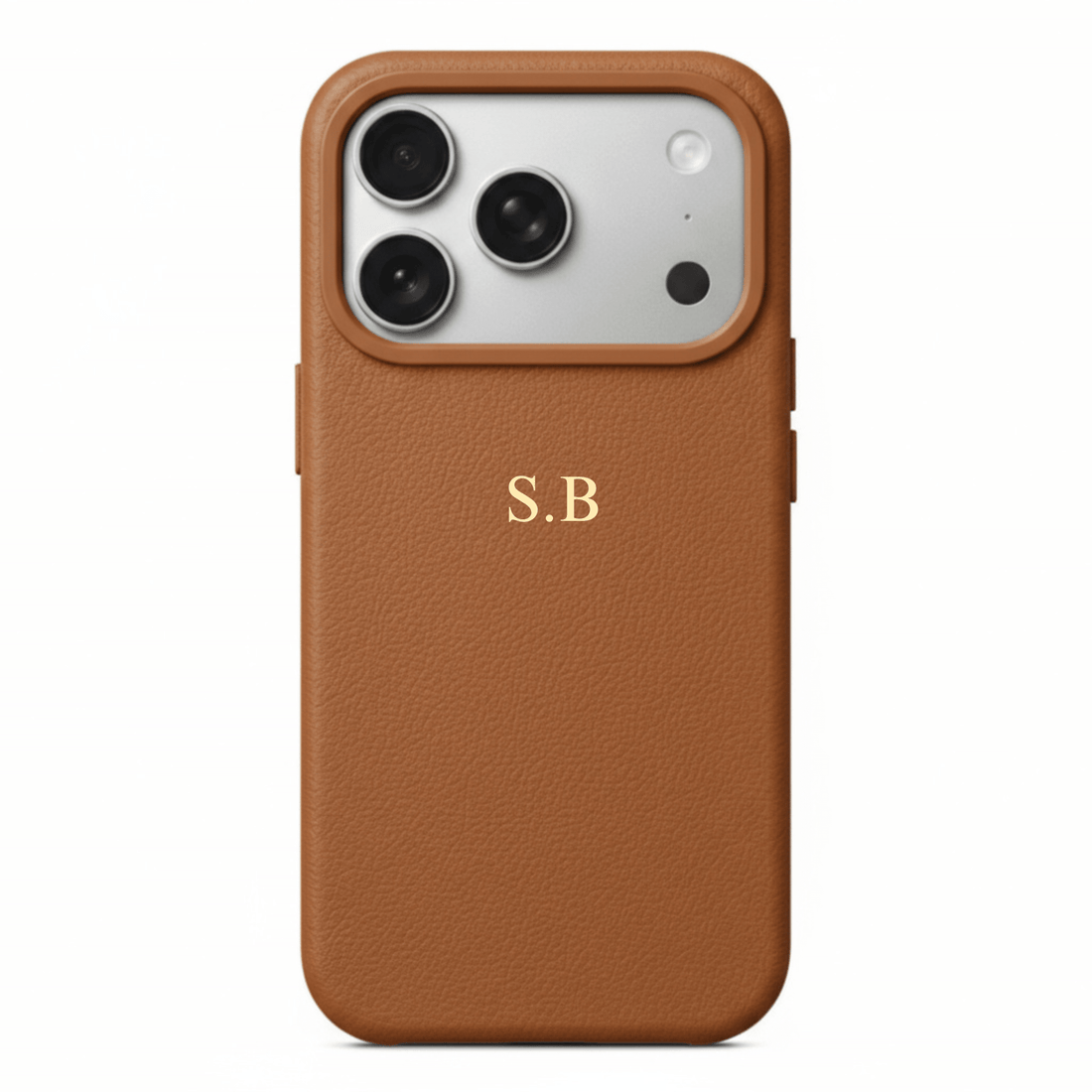 Dark Brown Magnetic Leather iPhone Case - Snap Bands