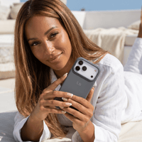 Dark Gray Personalized Liquid Silicone iPhone Case - Snap Bands