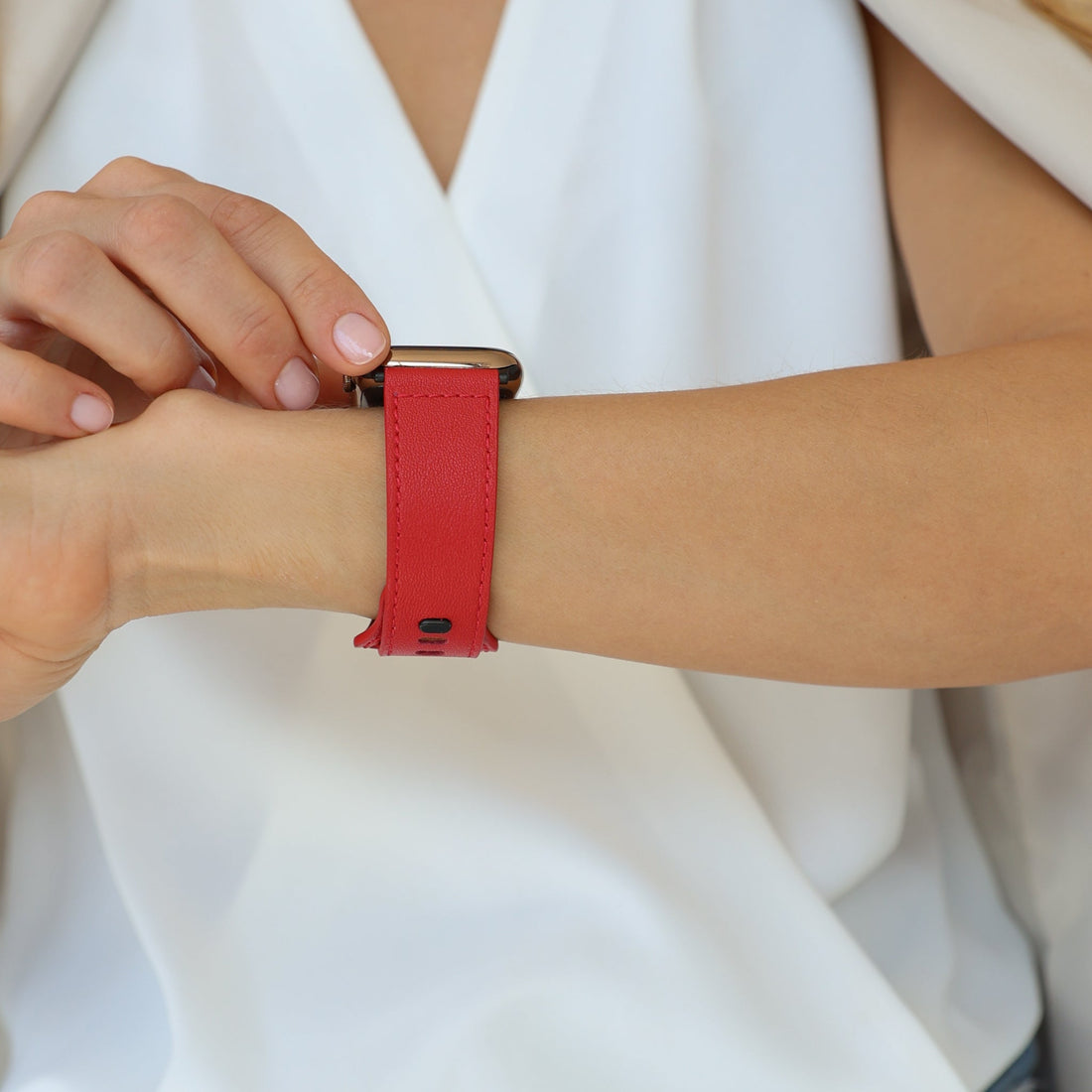Giulia Genuine Leather Band - Snap Bands