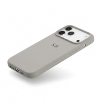 Gray Personalized Liquid Silicone iPhone Case - Snap Bands