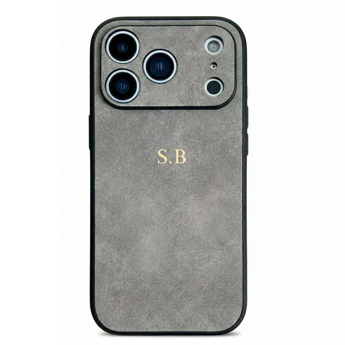 Gray Suede iPhone Case - Snap Bands
