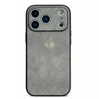 Gray Suede iPhone Case - Snap Bands