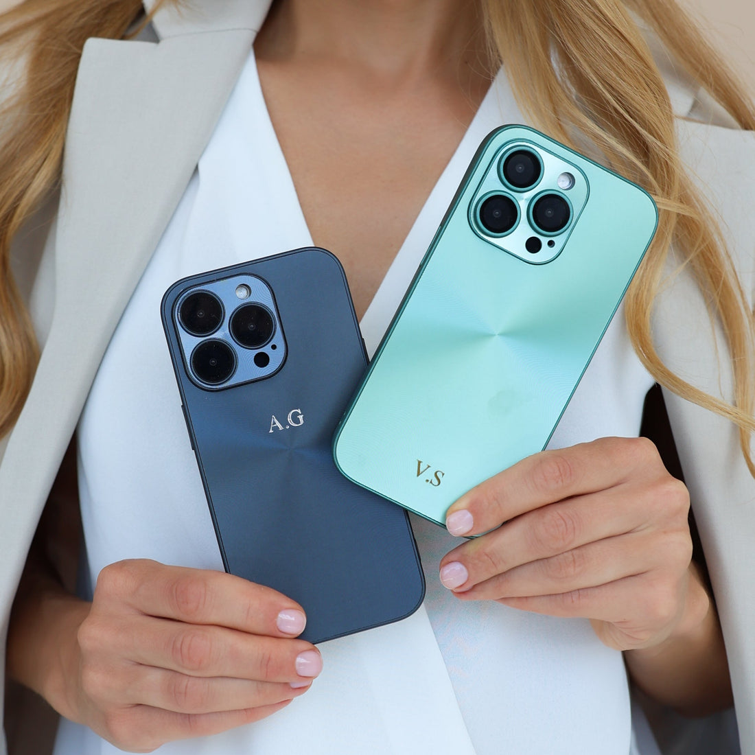 Green Flashy Alu iPhone Case - Snap Bands