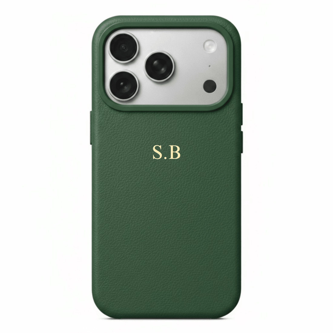 Green Magnetic Leather iPhone Case - Snap Bands