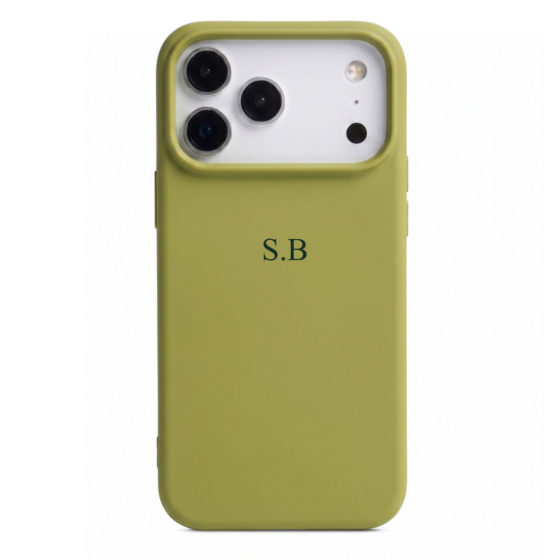 Green Personalized Liquid Silicone iPhone Case - Snap Bands