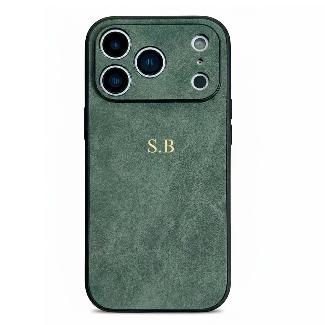 Green Suede iPhone Case - Snap Bands