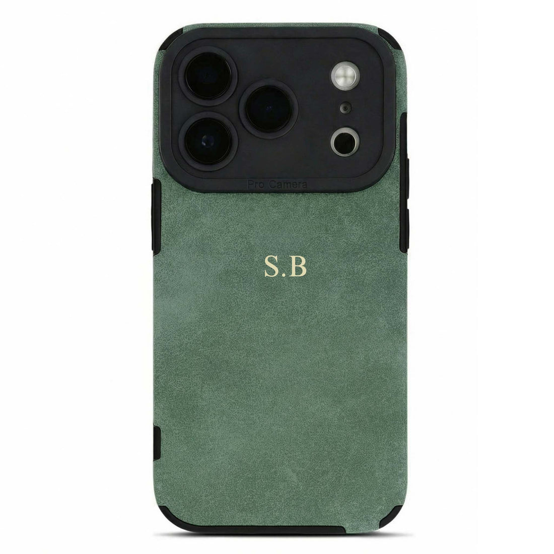 Green Suede iPhone Case - Snap Bands