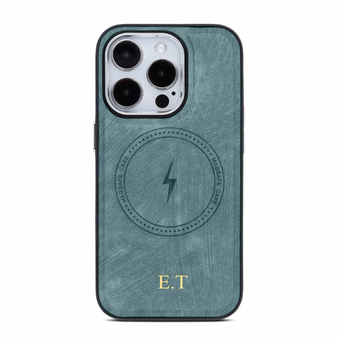 Green Wireless Charge Monogram Leather iPhone Case - #Snap Bands#