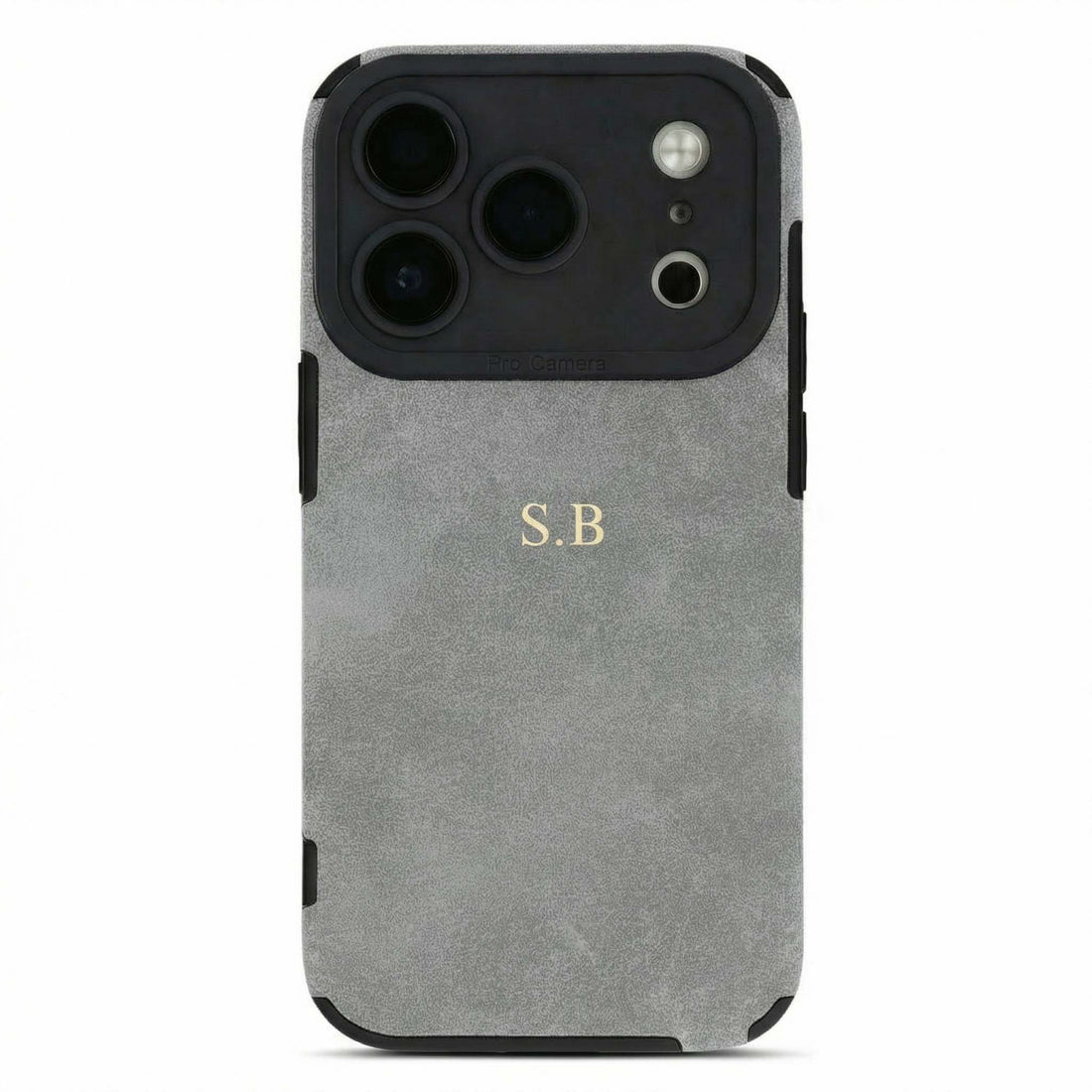 Grey Suede iPhone Case - Snap Bands