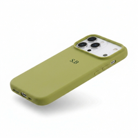 Green Personalized Liquid Silicone iPhone Case