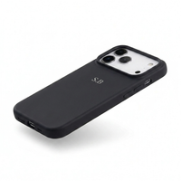 Black Personalized Liquid Silicone iPhone Case
