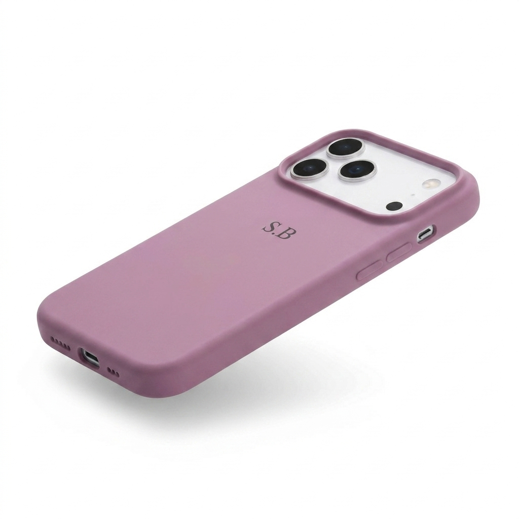 Purple Personalized Liquid Silicone iPhone Case