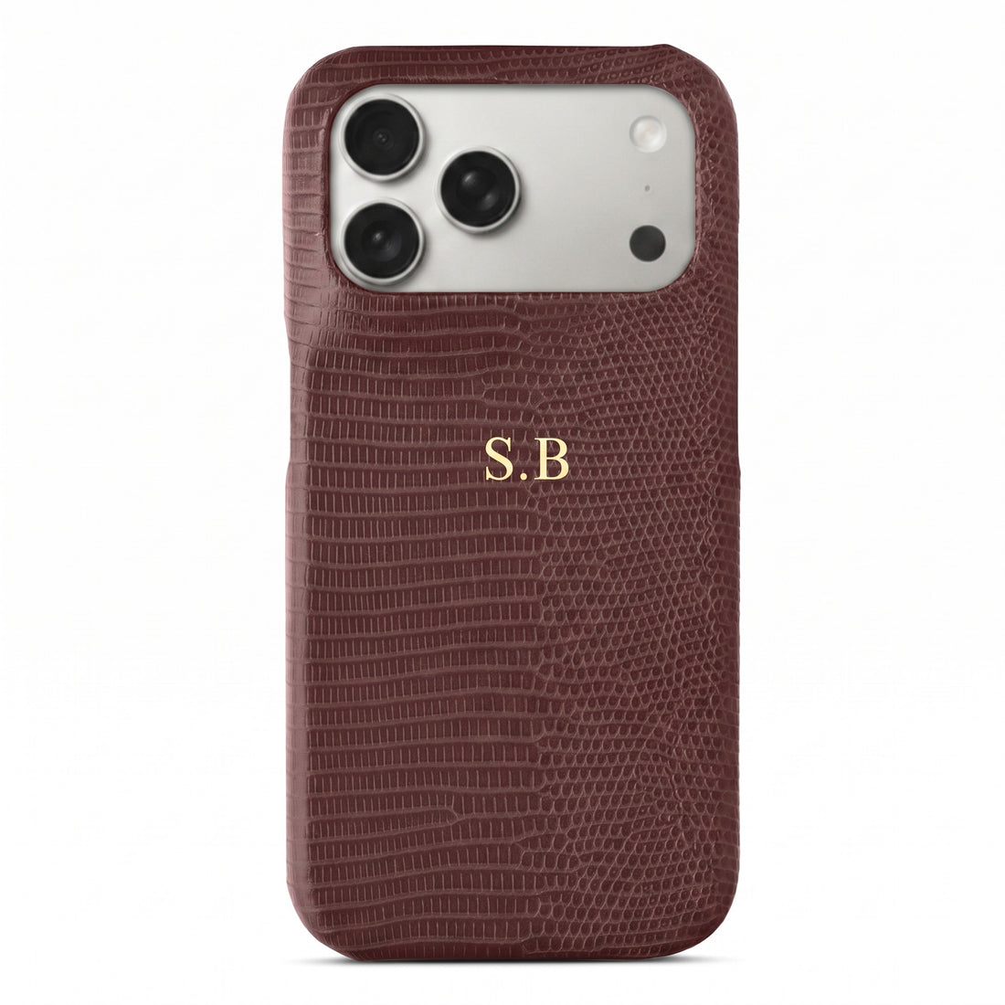 Wine Leather Snake iPhone Case