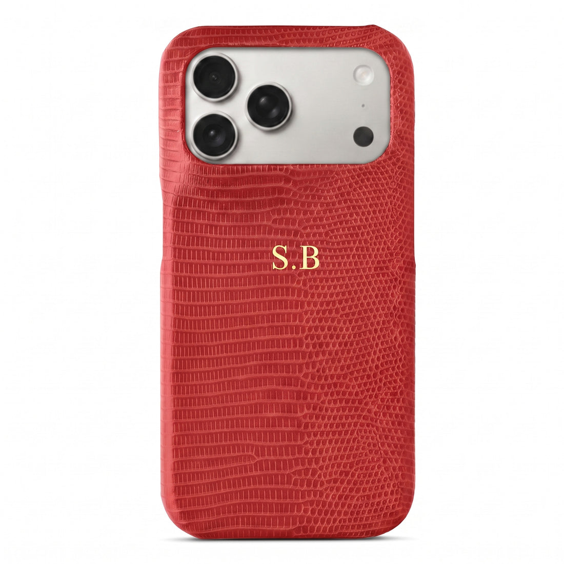 Red Leather Snake iPhone Case