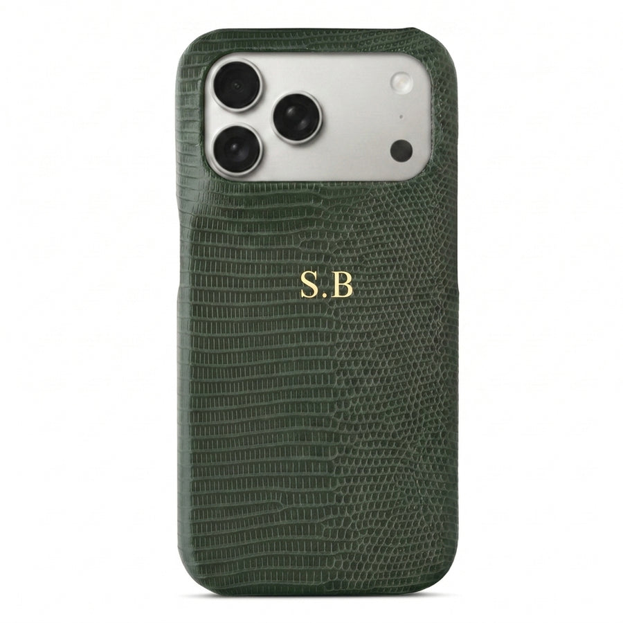 Green Leather Snake iPhone Case