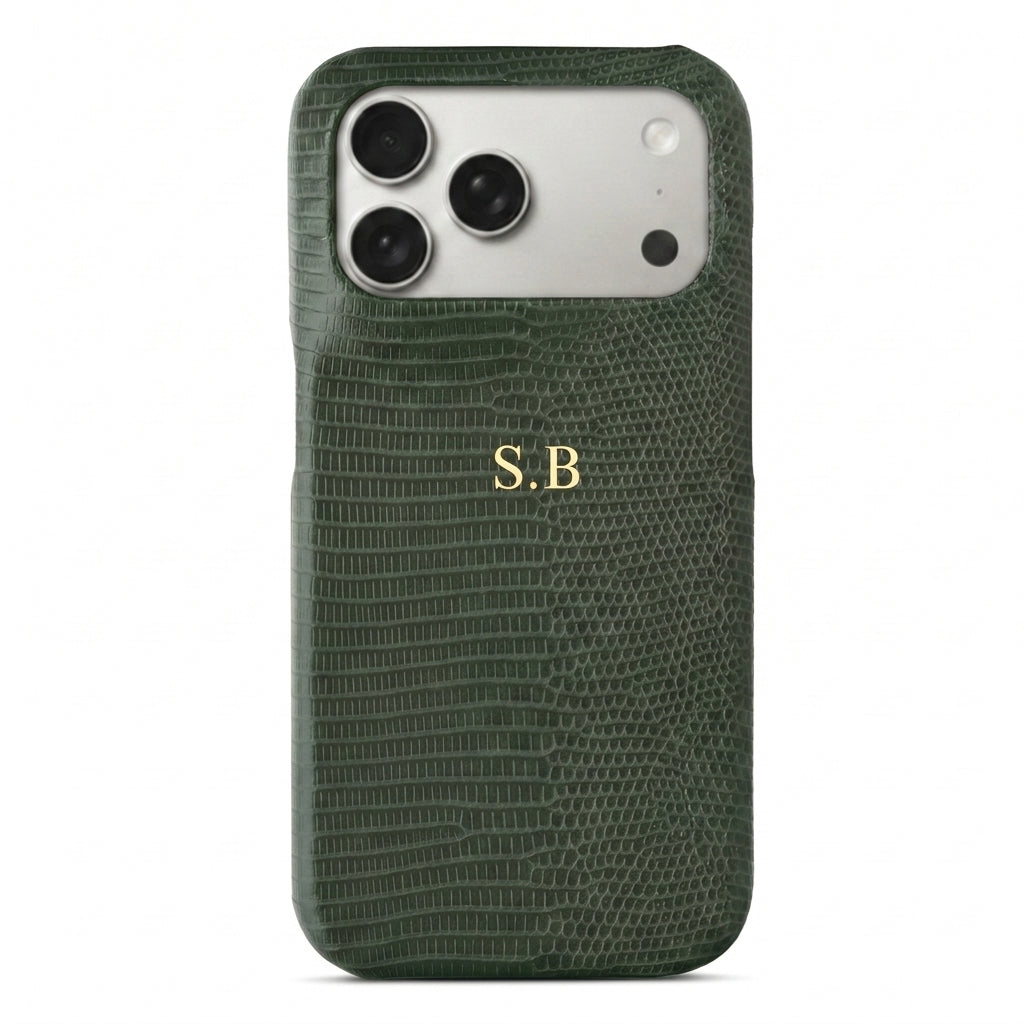 Green Leather Snake iPhone Case