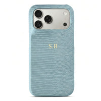 Blue Leather Snake iPhone Case