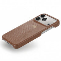 Brown Leather Snake iPhone Case