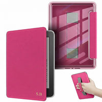 Hot Pink Leather Kindle Case with Hand Strap