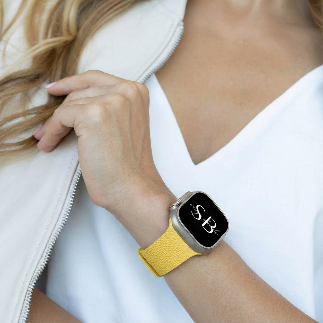 Lara Silicone Magnetic Loop Band Two Colors - Snap Bands