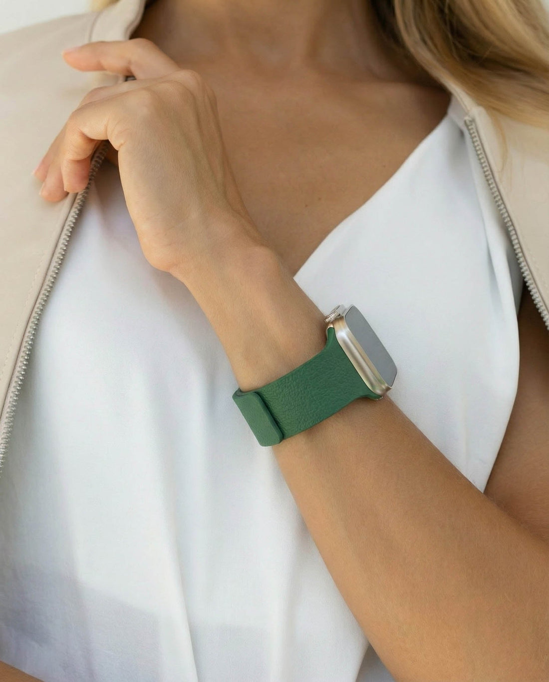 Lara Silicone Magnetic Loop Band Two Colors - Snap Bands