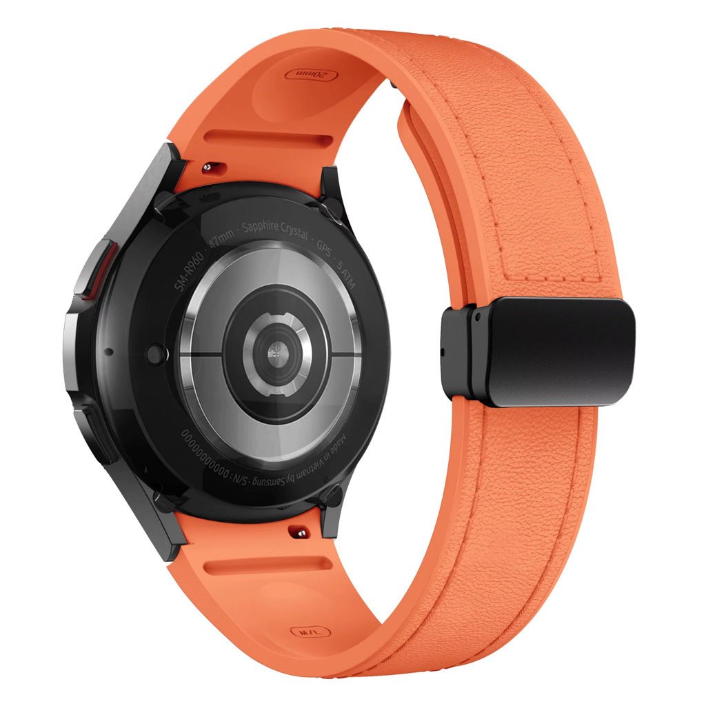 Leather Band With Magnetic Clasp - Snap Bands