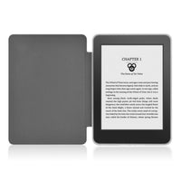 Light Green Leather Kindle Case - Snap Bands