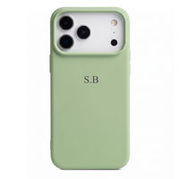 Light Green Personalized Liquid Silicone iPhone Case - Snap Bands
