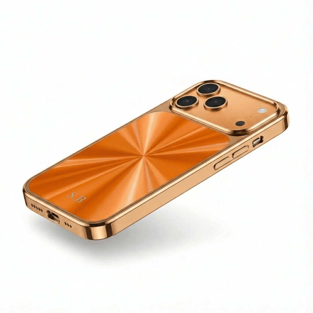 Orange Flashy iPhone Case - Snap Bands