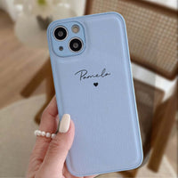Personalized Leather iPhone Case - #Snap Bands#