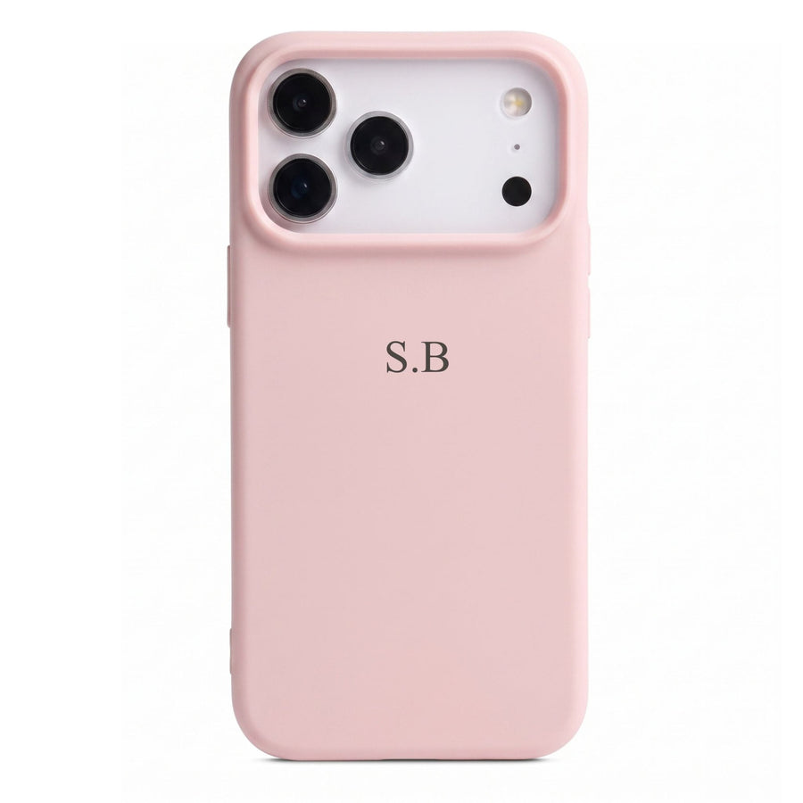 Pink Personalized Liquid Silicone iPhone Case - Snap Bands