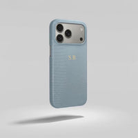 Blue Leather Snake iPhone Case