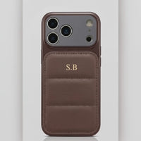 Brown Personalized iPhone Leather Case