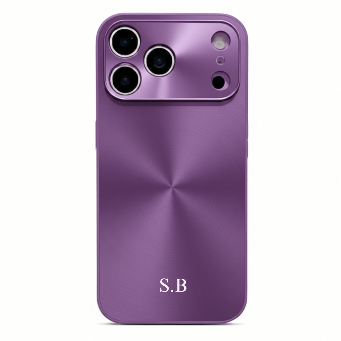 Purple Flashy Alu iPhone Case - Snap Bands