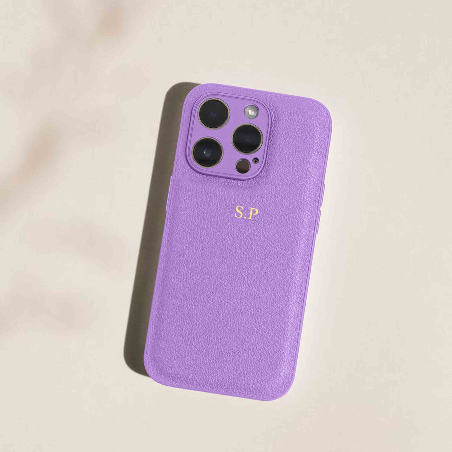 Purple Leather iPhone Case - #Snap Bands#