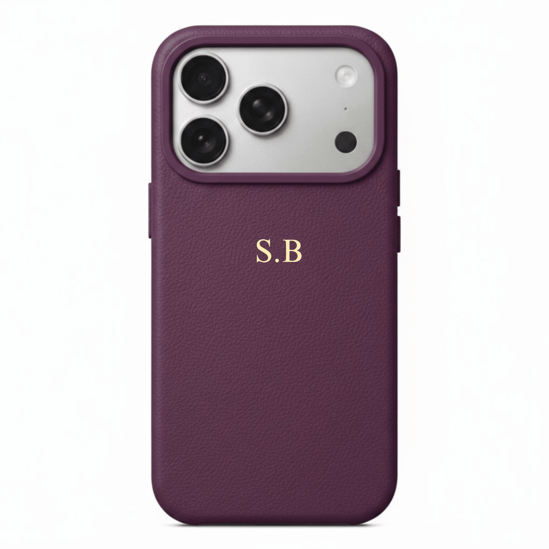 Purple Magnetic Leather iPhone Case - Snap Bands